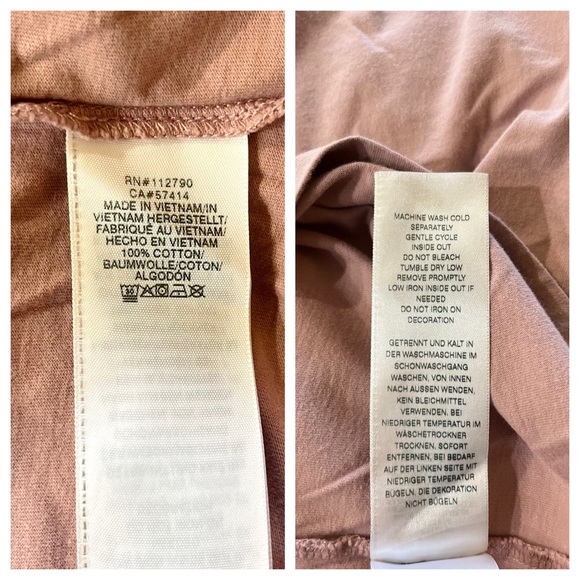 True Religion Jeans Men’s Box Logo Woodrose Pink Short Sleeve Tee Shirt Size XL - Picture 9 of 9